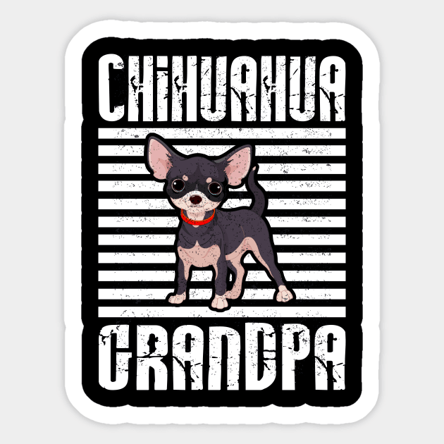 Chihuahua Grandpa Proud Dogs Sticker by aaltadel